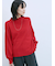 【Hug knit】袖ボリュームハイネックプルオーバー