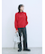【Hug knit】袖ボリュームハイネックプルオーバー