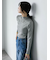 【Hug knit】リブハイネックプルオーバー
