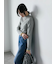 【Hug knit】リブハイネックプルオーバー