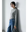 【Hug knit】リブハイネックプルオーバー