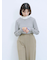 【Hug knit】リブハイネックプルオーバー