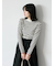 【Hug knit】リブハイネックプルオーバー