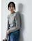 【Hug knit】リブハイネックプルオーバー