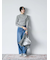 【Hug knit】リブハイネックプルオーバー