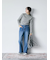 【Hug knit】リブハイネックプルオーバー