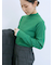 【Hug knit】リブハイネックプルオーバー