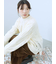 透かしケーブルニットプルオーバー