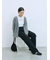 ラメニットVネックカーディガン