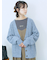 ラメニットVネックカーディガン