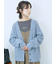 ラメニットVネックカーディガン