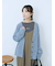 ラメニットVネックカーディガン