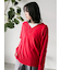 ◎Vネックニットプルオーバー