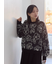 花柄シャギーニットプルオーバー
