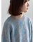 花柄シャギーニットプルオーバー