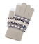 【スマホ対応】裏起毛雪柄グローブ