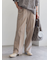 ヘリンボーンストレートパンツ