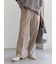 ヘリンボーンストレートパンツ