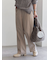 ヘリンボーンストレートパンツ