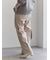 ヘリンボーンストレートパンツ