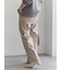 ヘリンボーンストレートパンツ