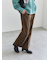 ヘリンボーンストレートパンツ