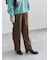 ヘリンボーンストレートパンツ