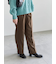 ヘリンボーンストレートパンツ