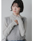 フリル衿ニットプルオーバー