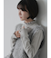 フリル衿ニットプルオーバー