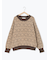ジャカードモールニットプルオーバー