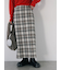 チェック柄スカート