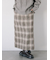 チェック柄スカート