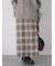 チェック柄スカート