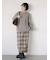 チェック柄スカート