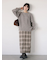 チェック柄スカート