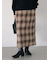 チェック柄スカート