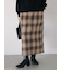 チェック柄スカート