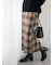 チェック柄スカート