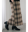 チェック柄スカート