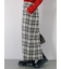 チェック柄スカート