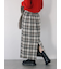 チェック柄スカート