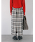 チェック柄スカート