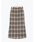 チェック柄スカート