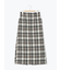 チェック柄スカート