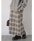 チェック柄スカート
