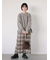 チェック柄スカート