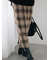 チェック柄スカート