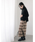 チェック柄スカート