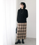 チェック柄スカート